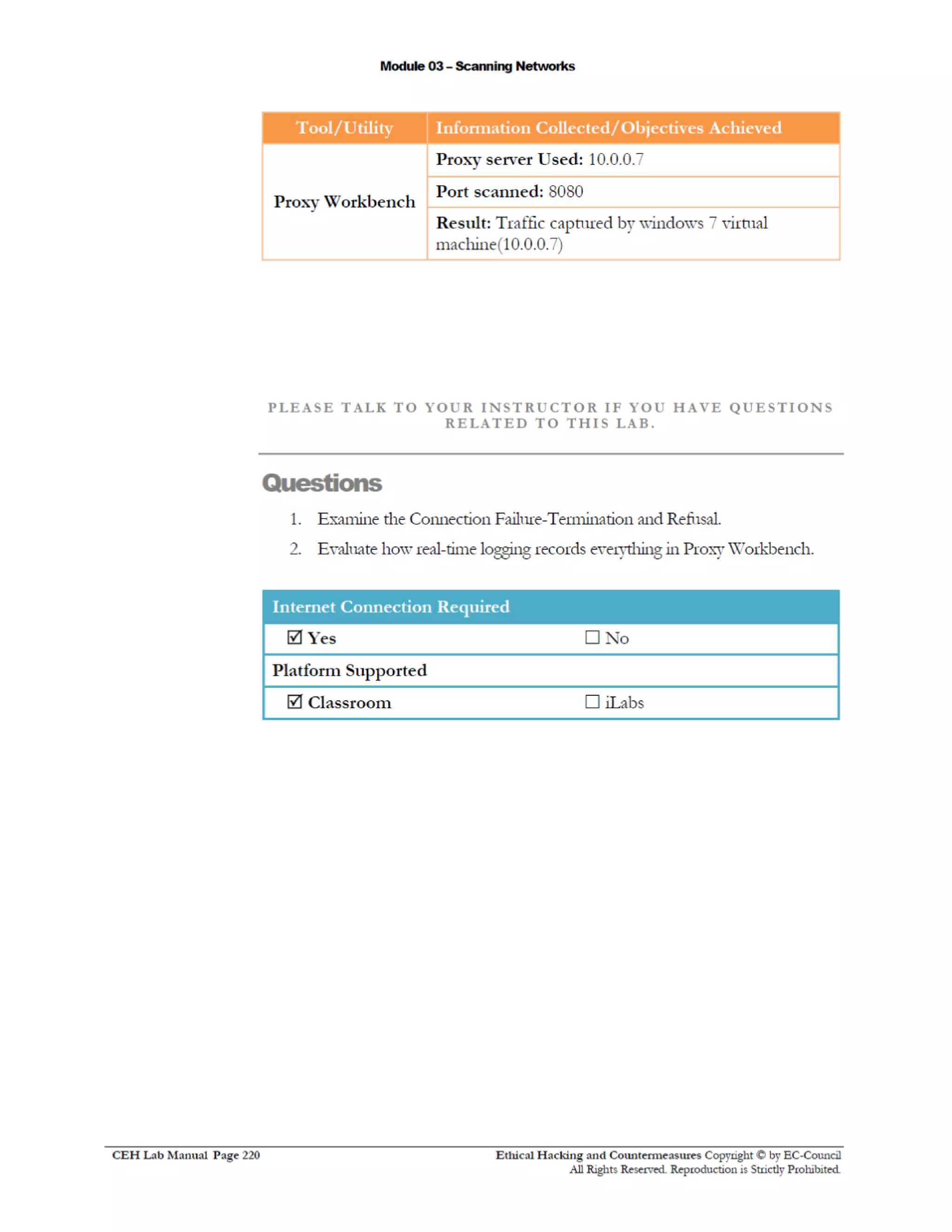Cehv8 Labs - Module03: Scanning Networks.