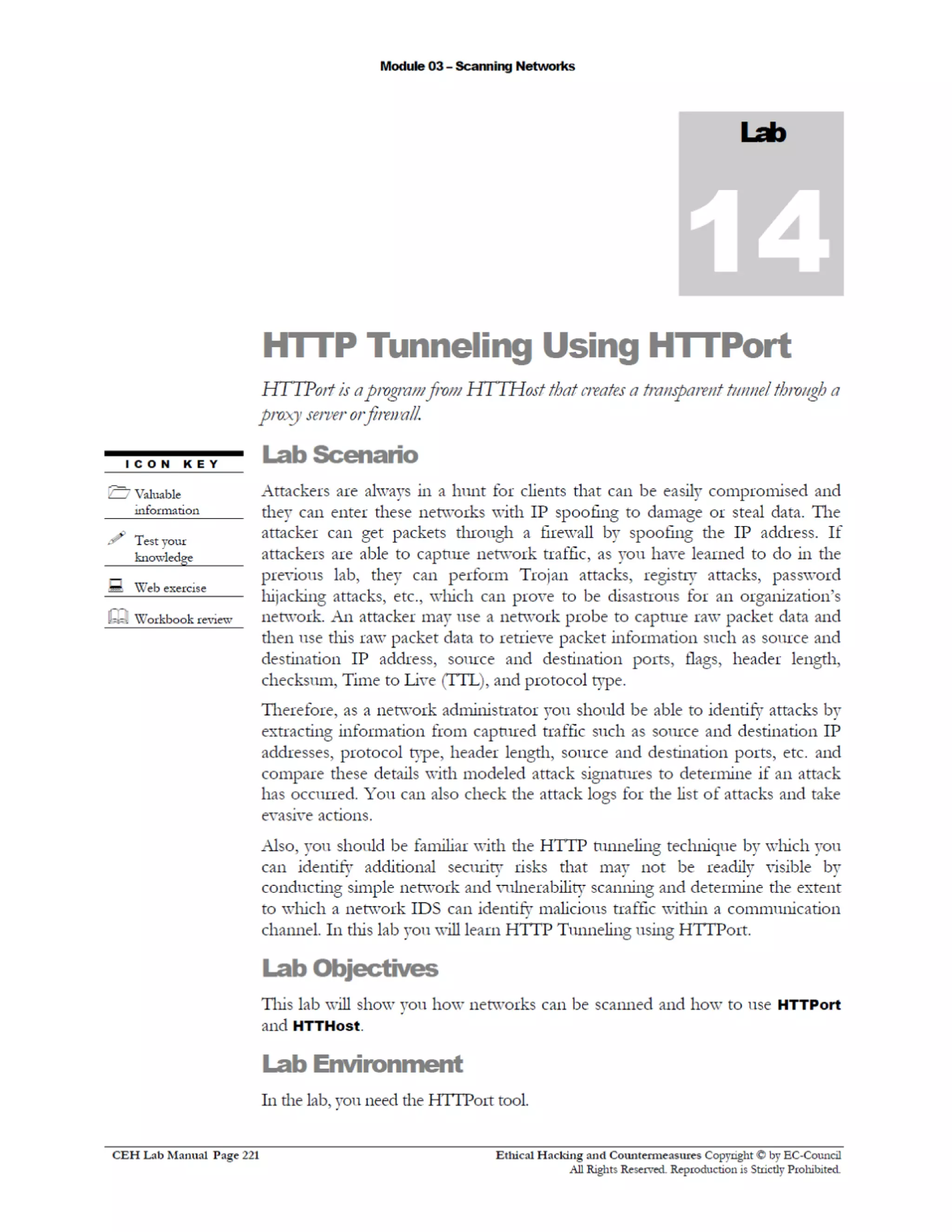 Cehv8 Labs - Module03: Scanning Networks.