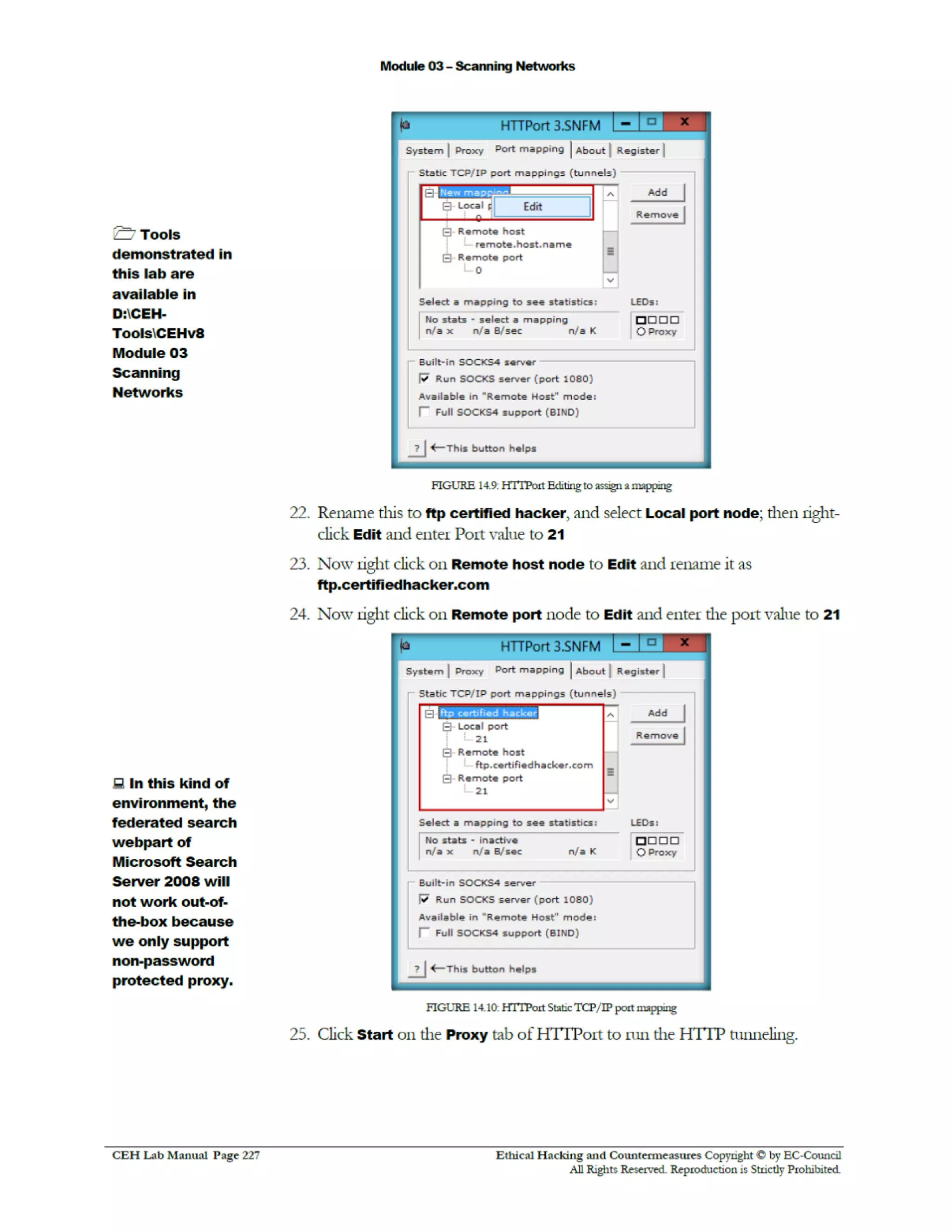 Cehv8 Labs - Module03: Scanning Networks.