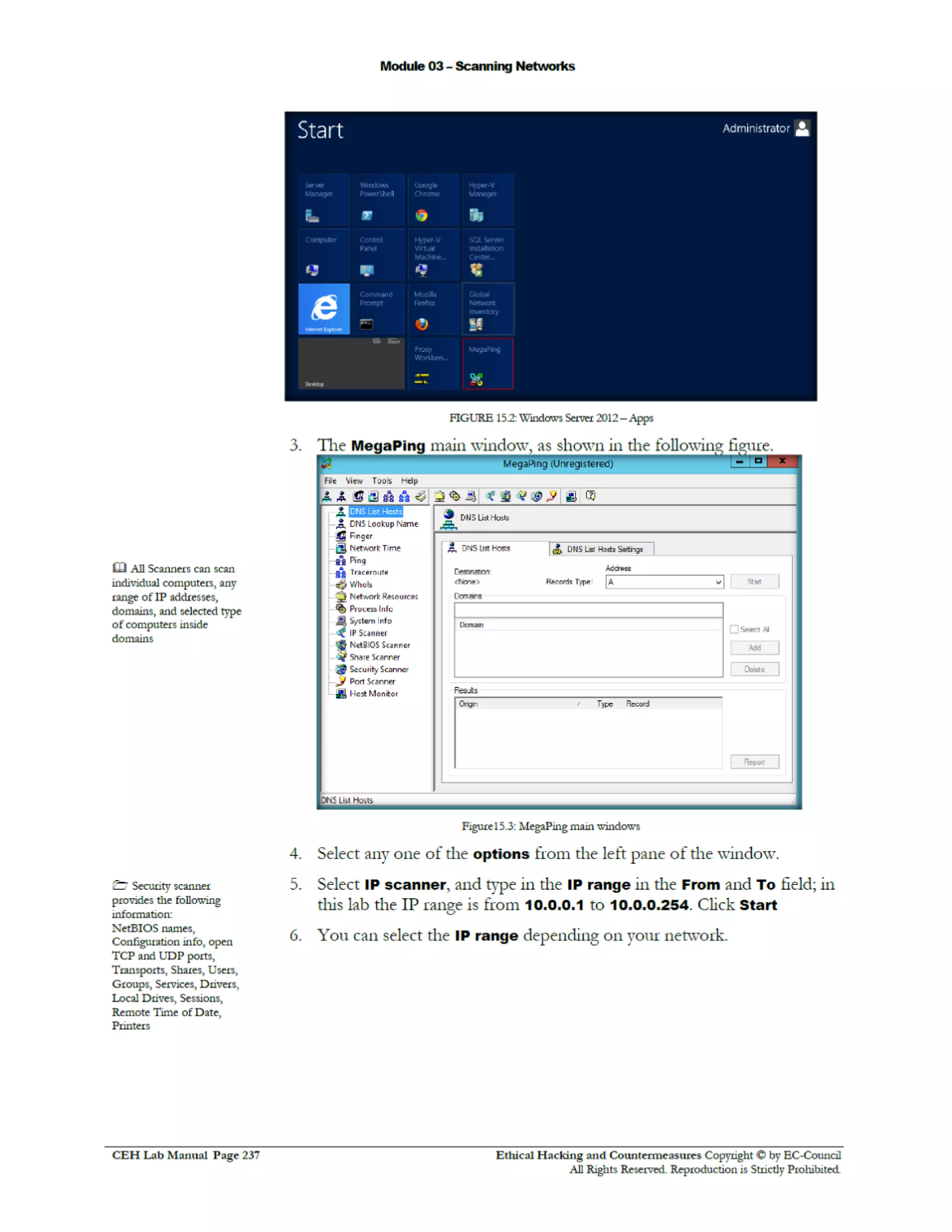Cehv8 Labs - Module03: Scanning Networks.