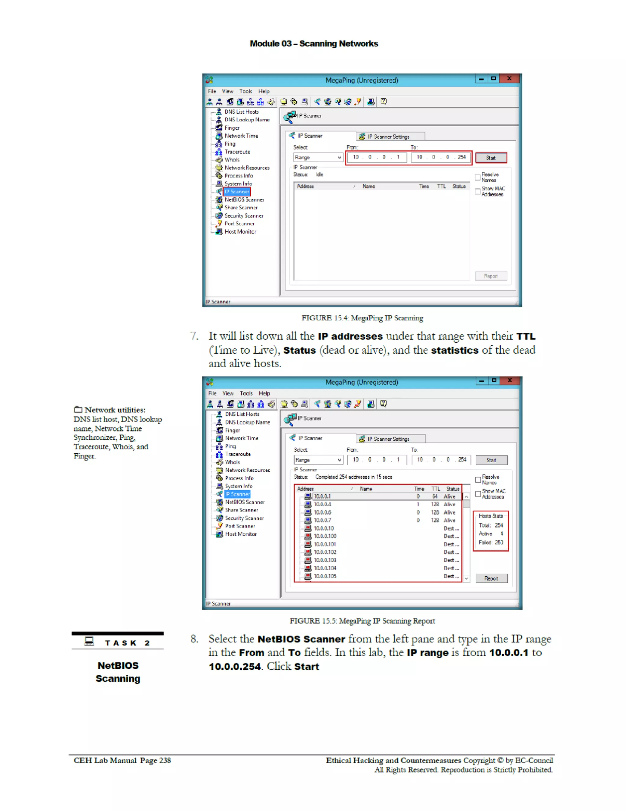 Cehv8 Labs - Module03: Scanning Networks.