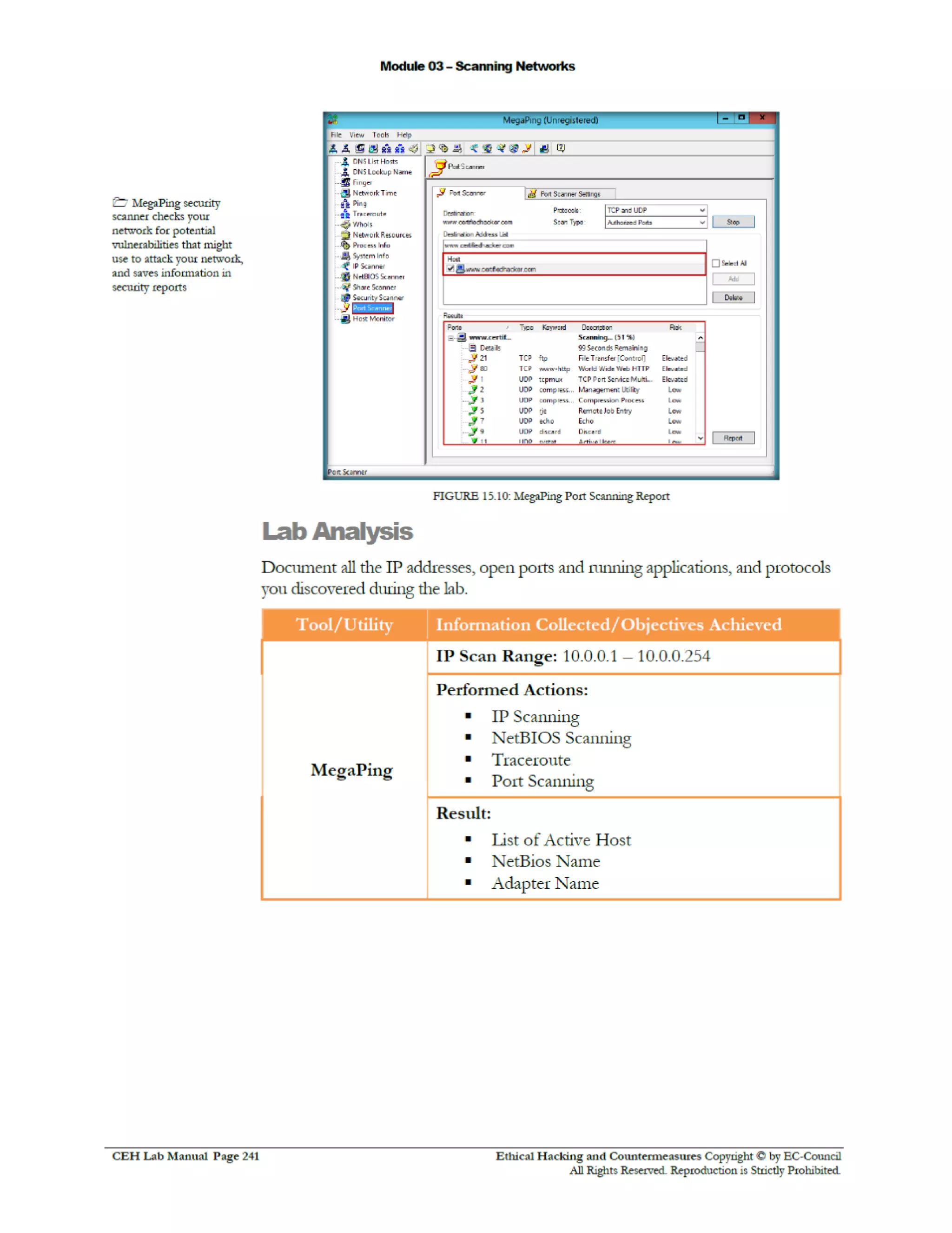 Cehv8 Labs - Module03: Scanning Networks.