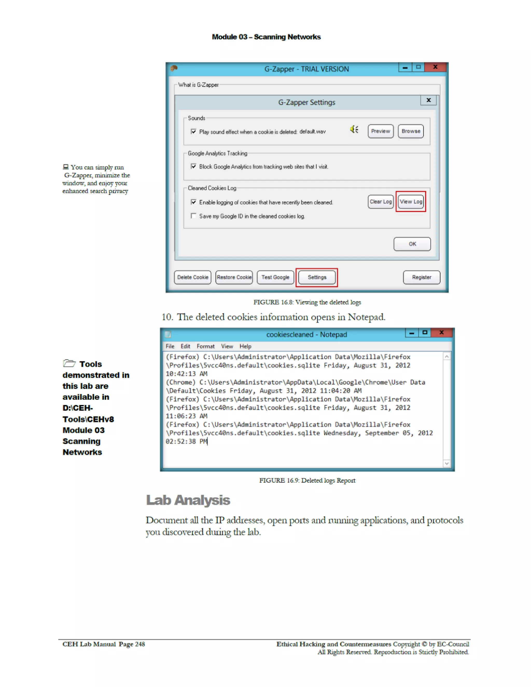 Cehv8 Labs - Module03: Scanning Networks.