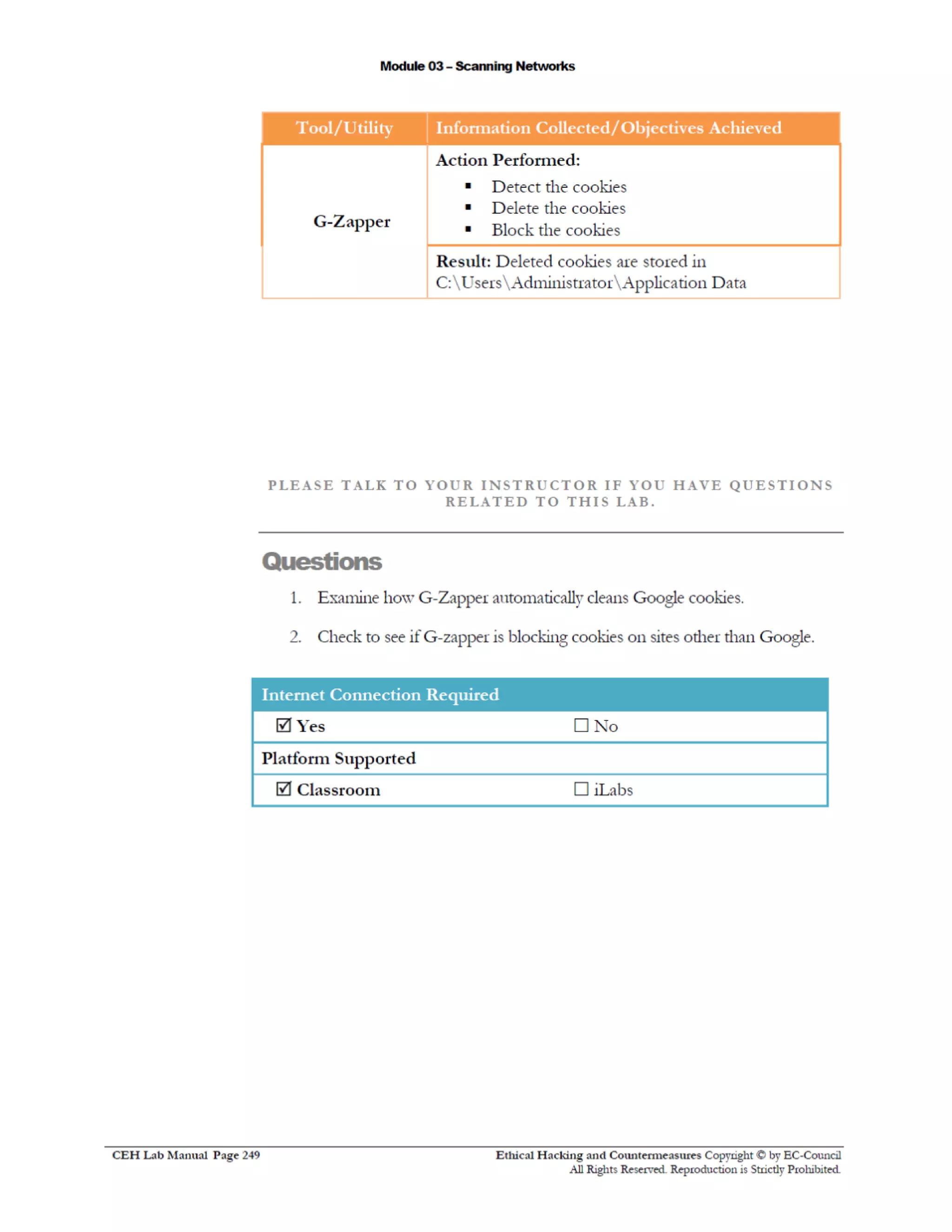 Cehv8 Labs - Module03: Scanning Networks.