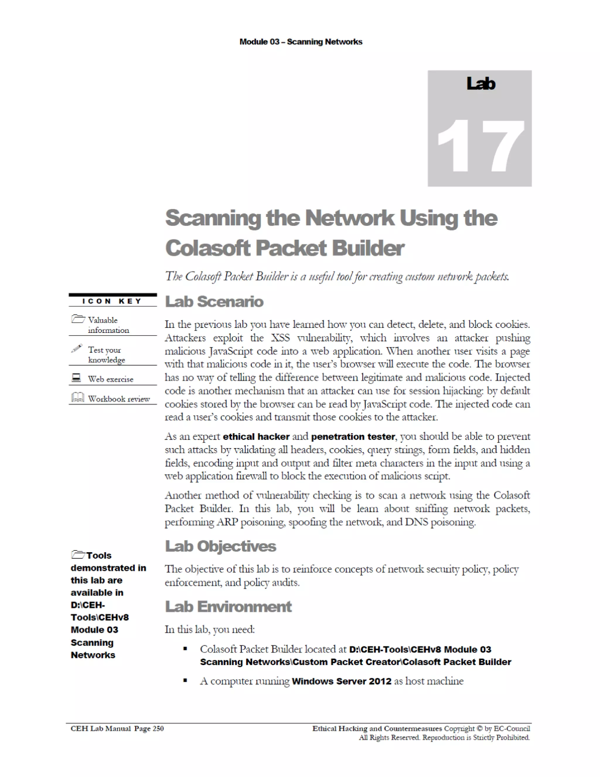 Cehv8 Labs - Module03: Scanning Networks.
