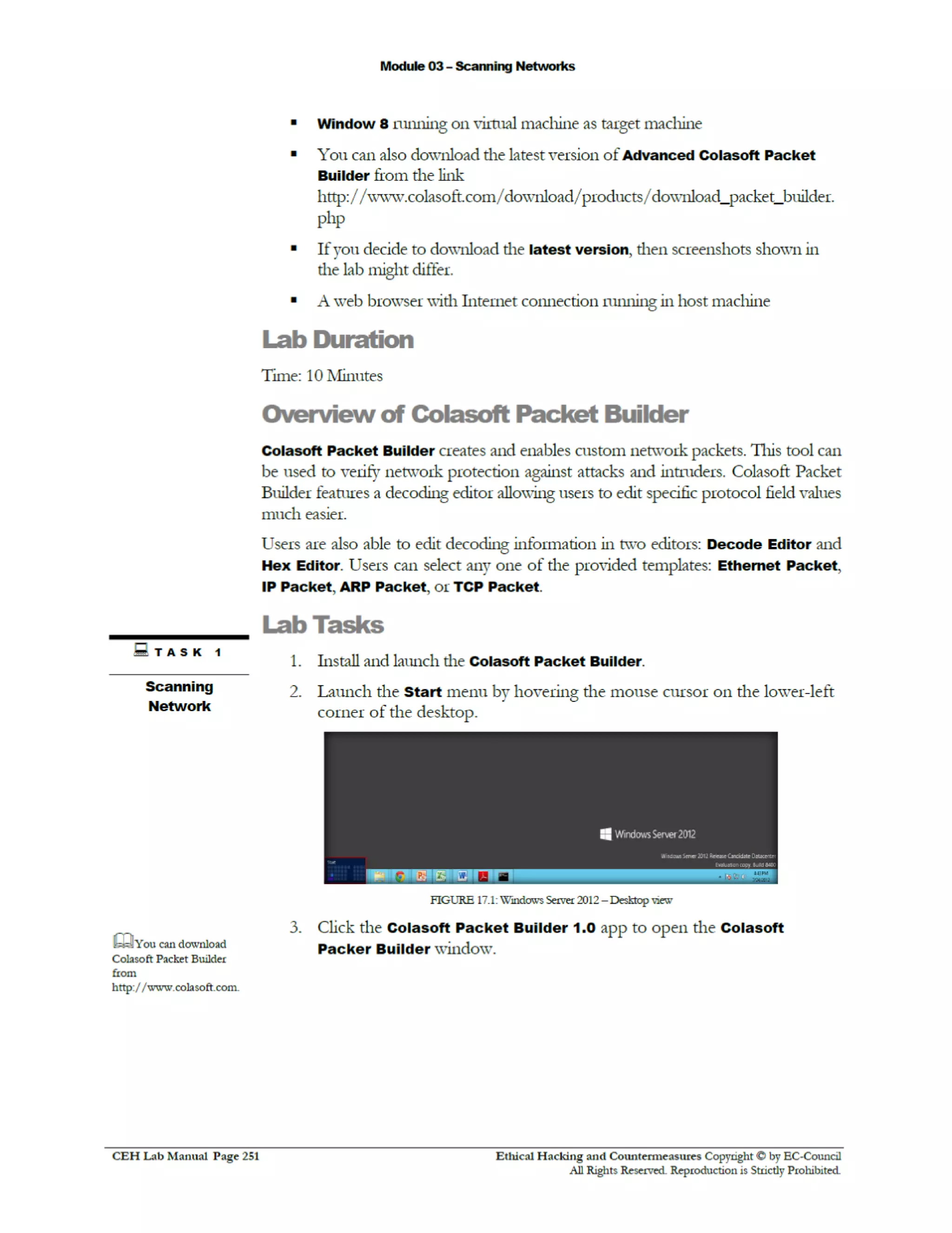 Cehv8 Labs - Module03: Scanning Networks.