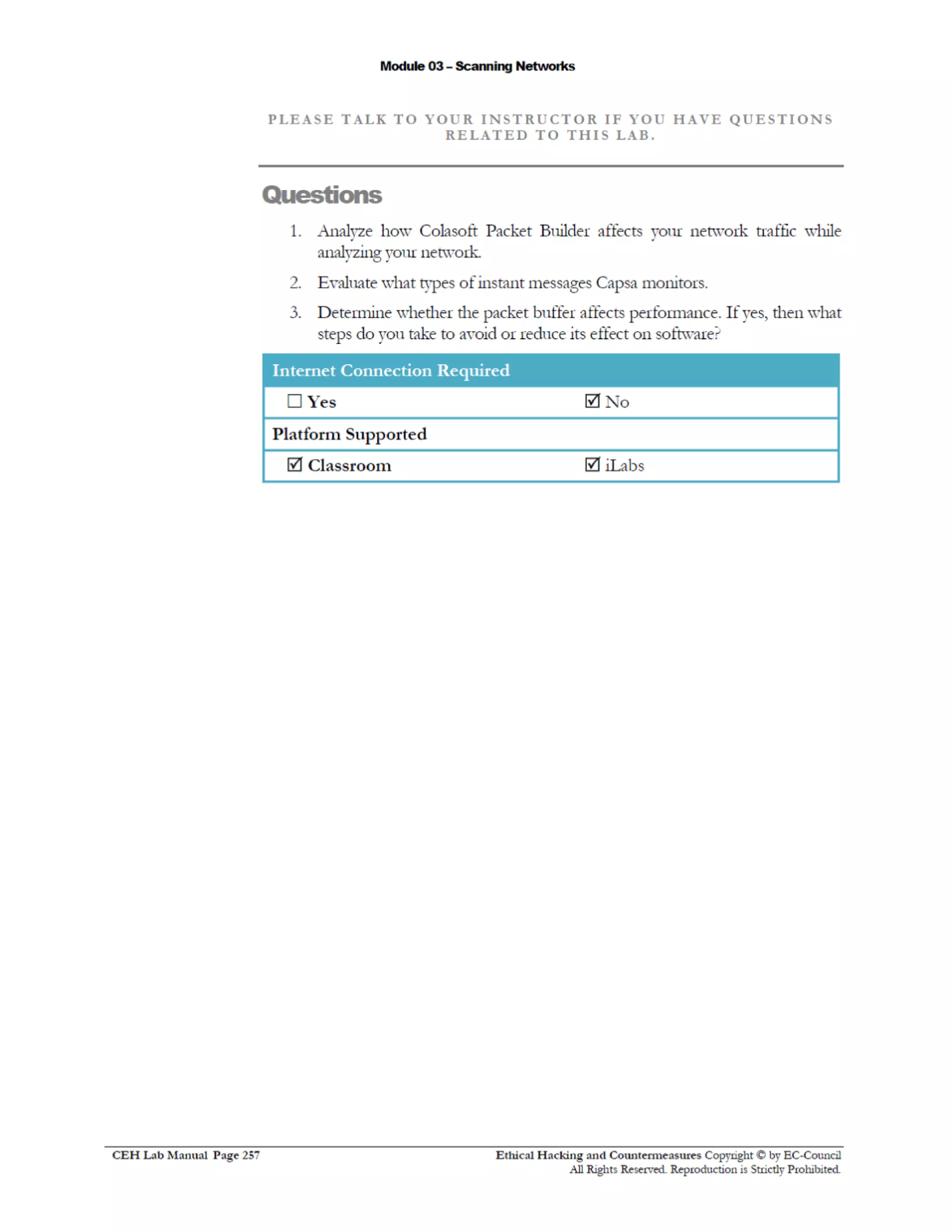 Cehv8 Labs - Module03: Scanning Networks.