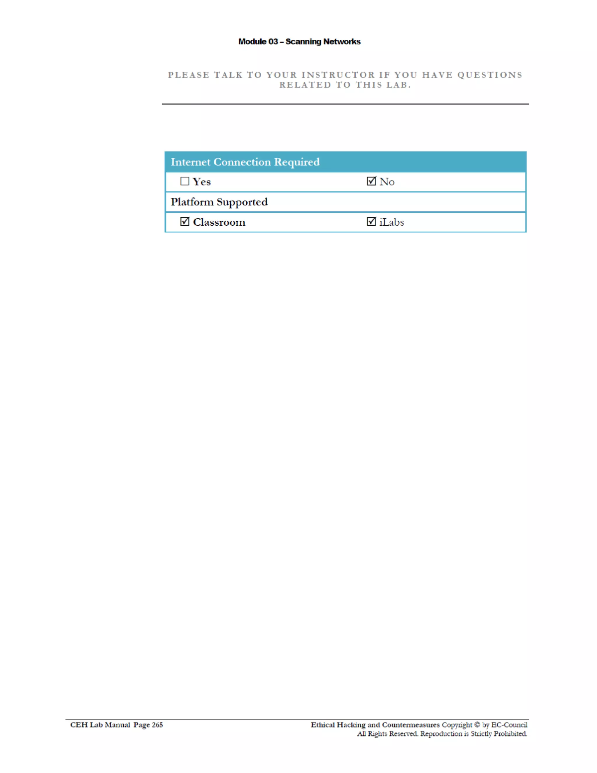 Cehv8 Labs - Module03: Scanning Networks.