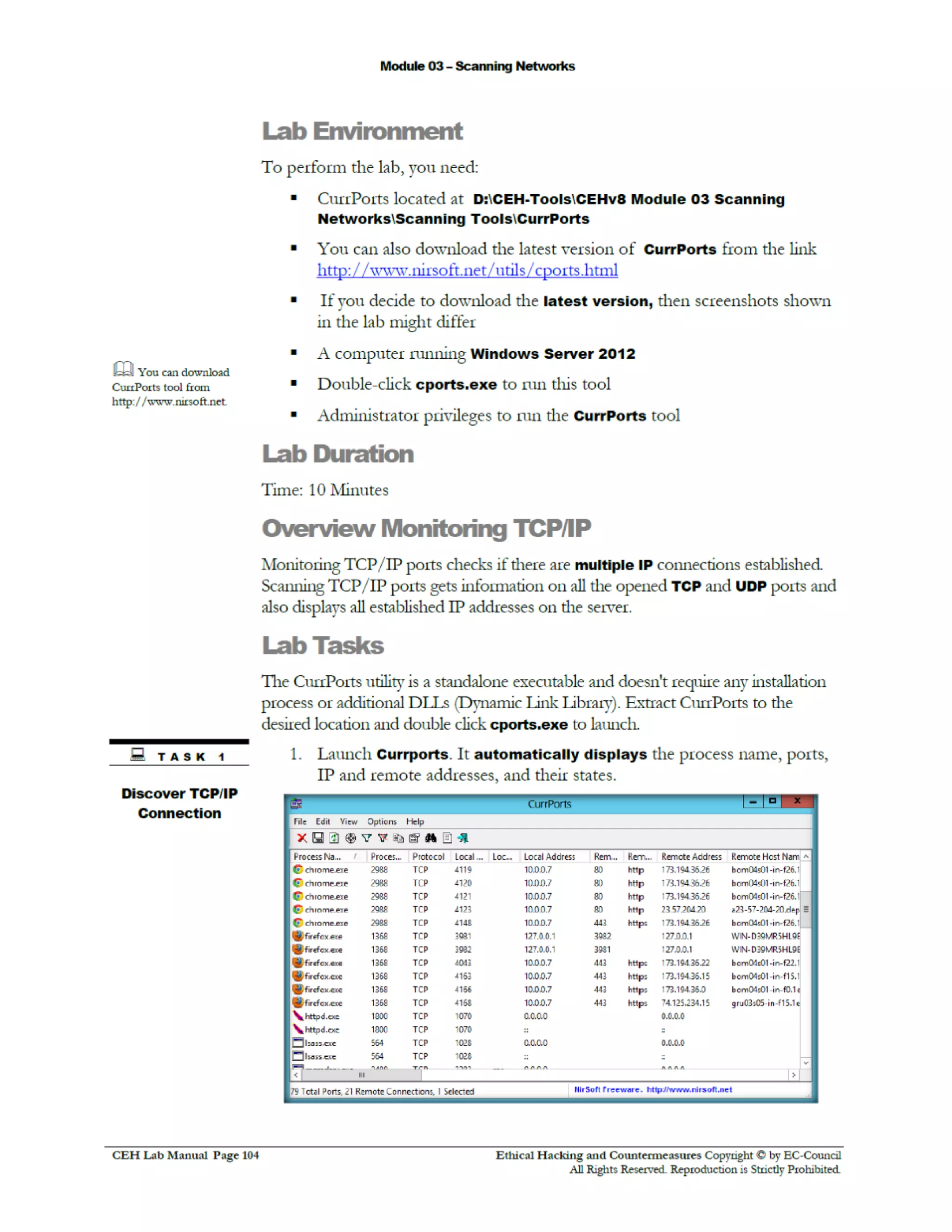 Cehv8 Labs - Module03: Scanning Networks.
