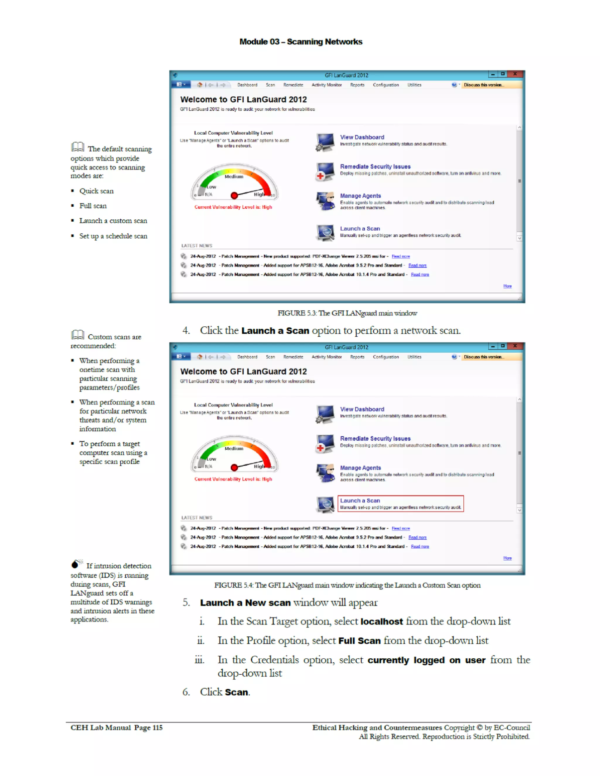 Cehv8 Labs - Module03: Scanning Networks.