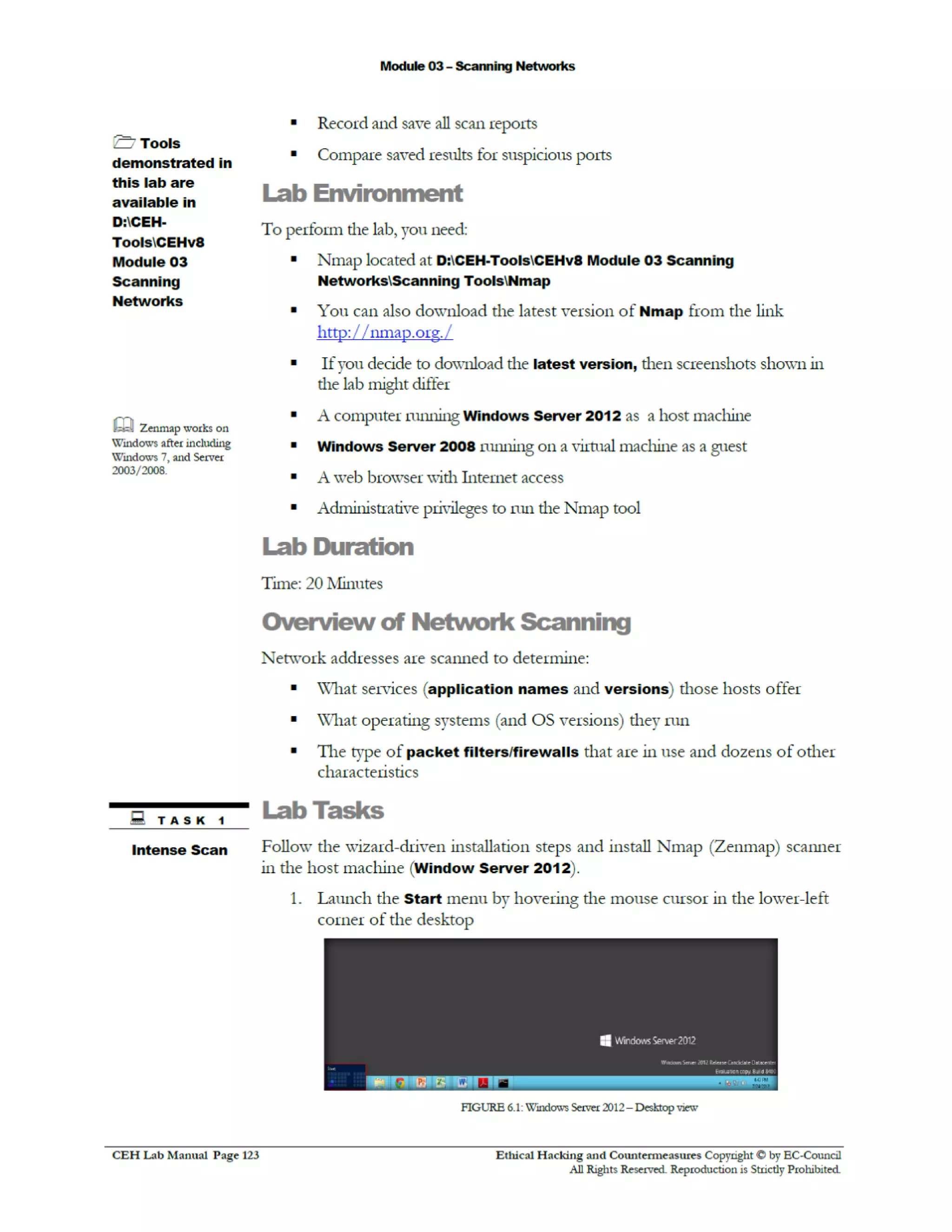 Cehv8 Labs - Module03: Scanning Networks.