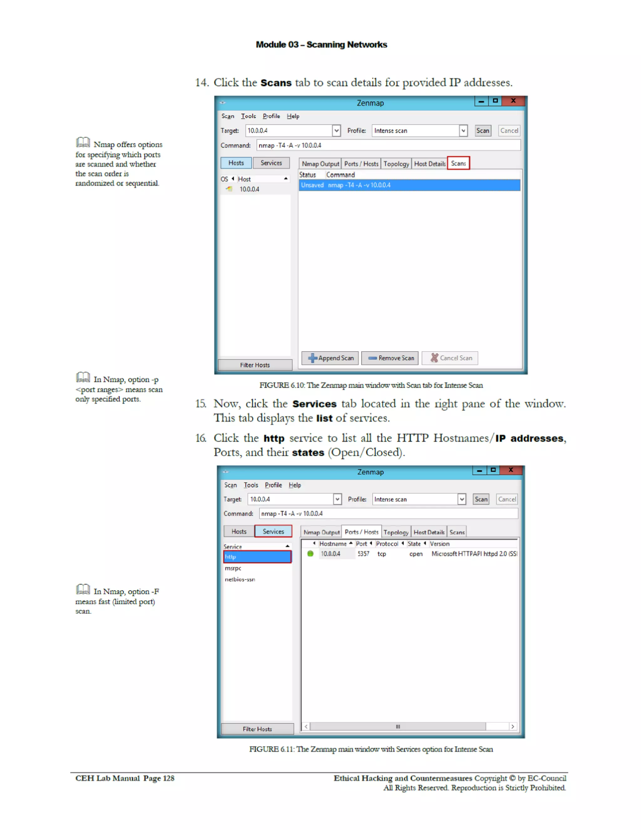 Cehv8 Labs - Module03: Scanning Networks.