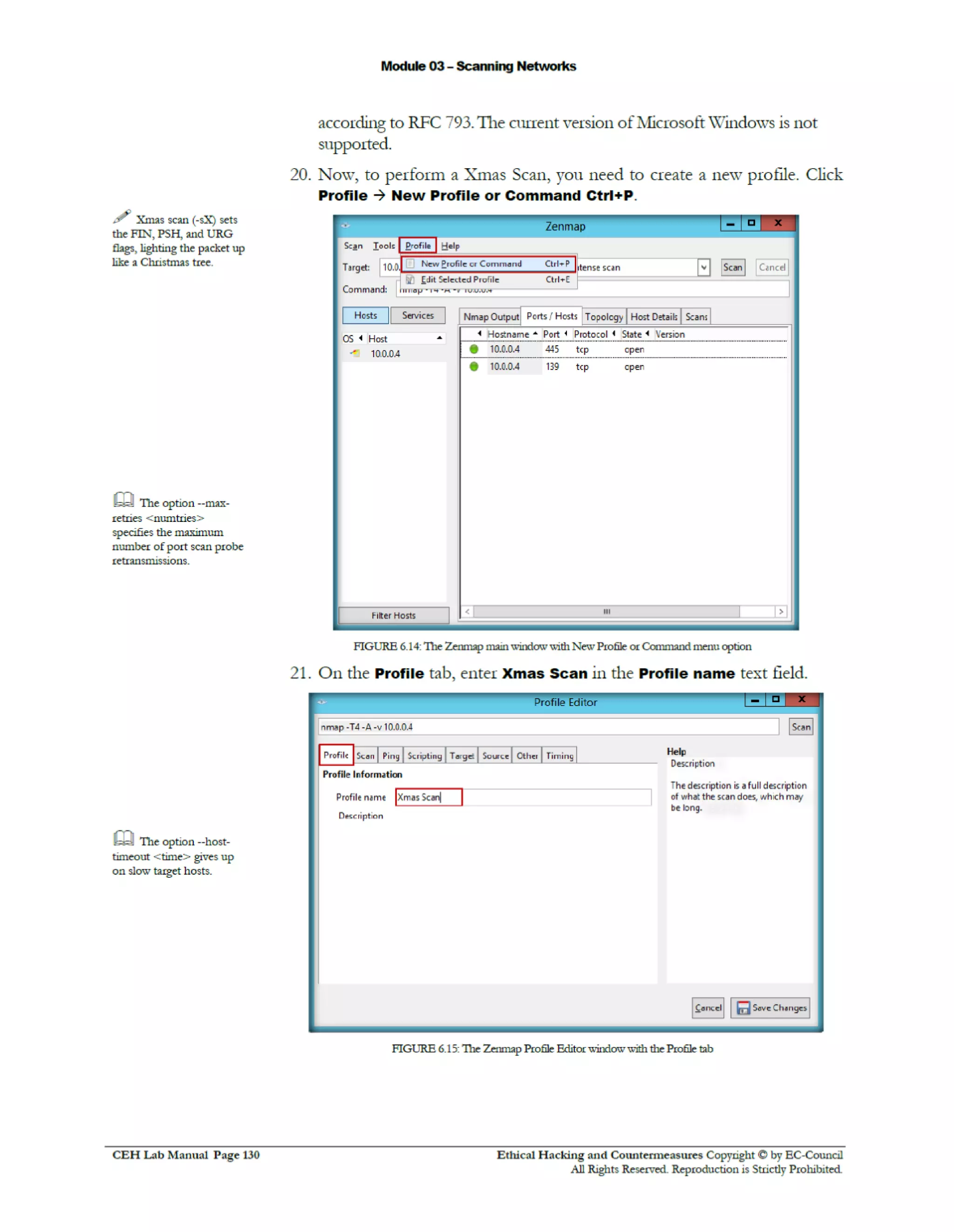 Cehv8 Labs - Module03: Scanning Networks.