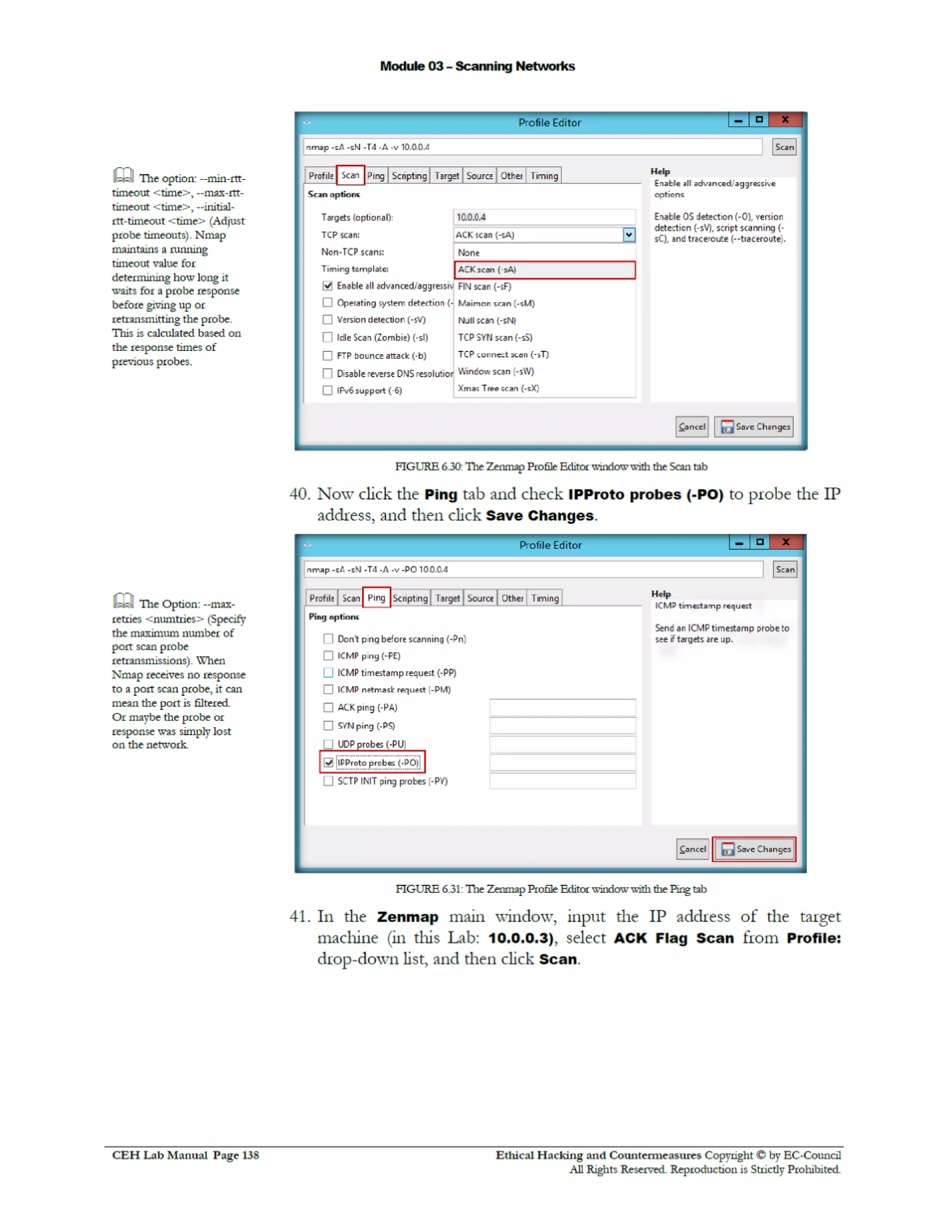 Cehv8 Labs - Module03: Scanning Networks.