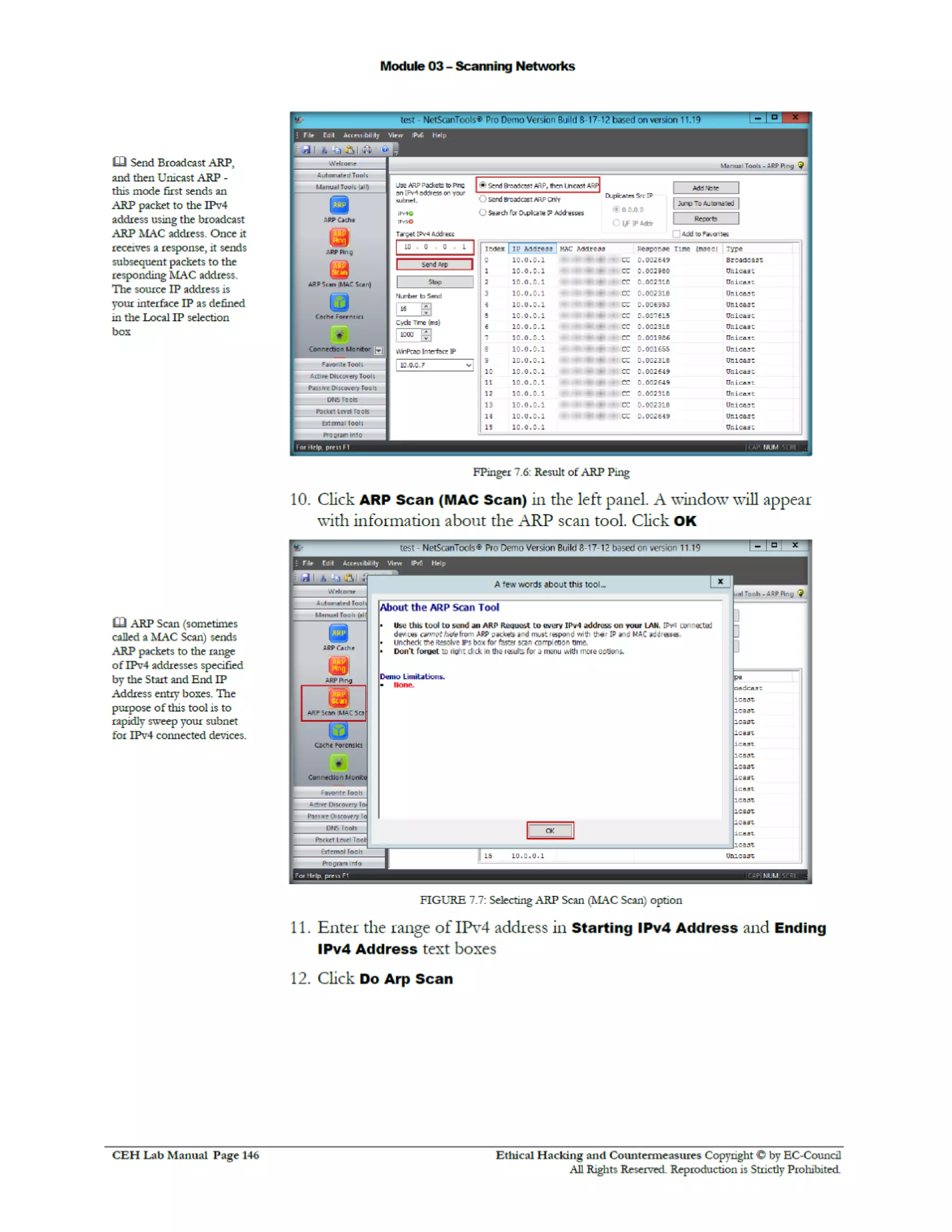 Cehv8 Labs - Module03: Scanning Networks.