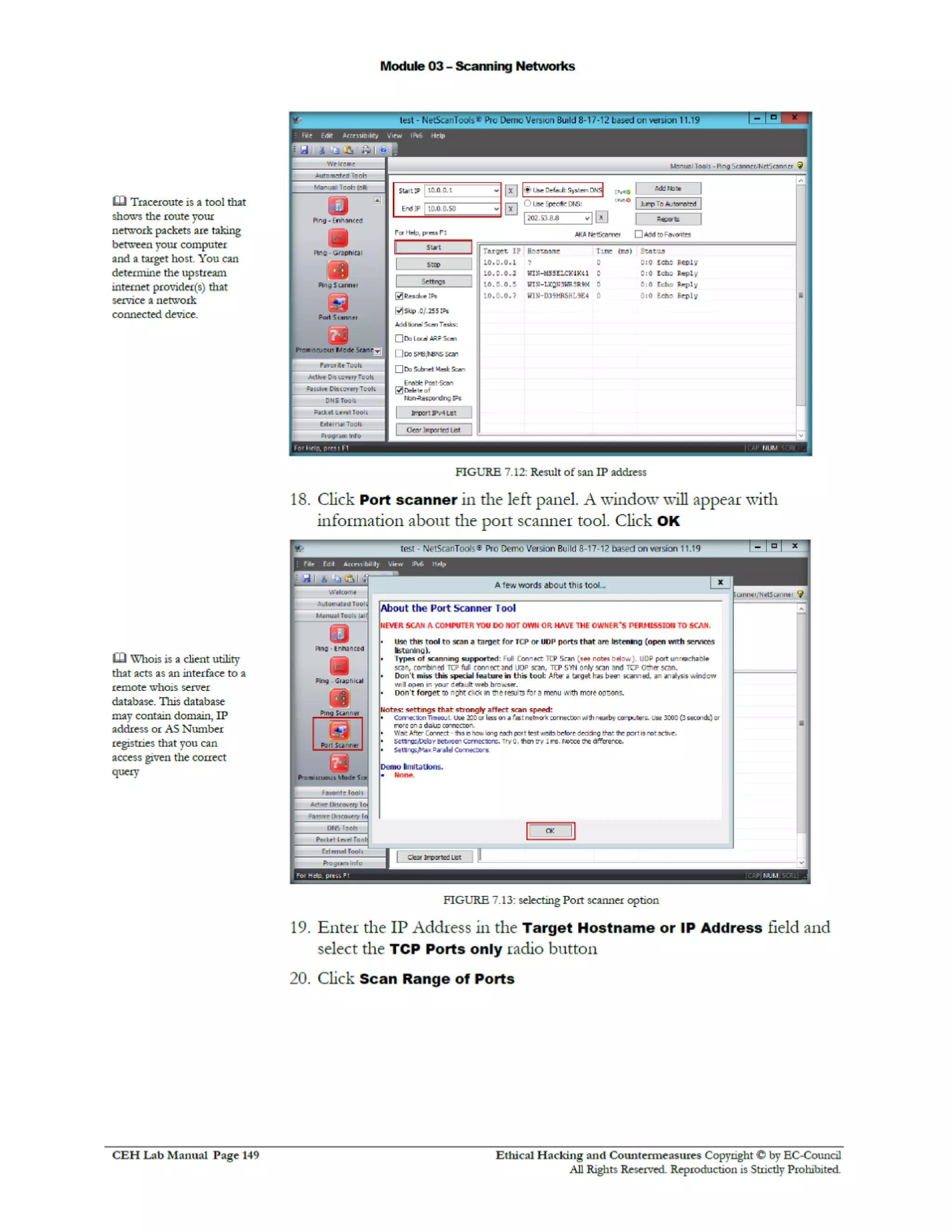 Cehv8 Labs - Module03: Scanning Networks.