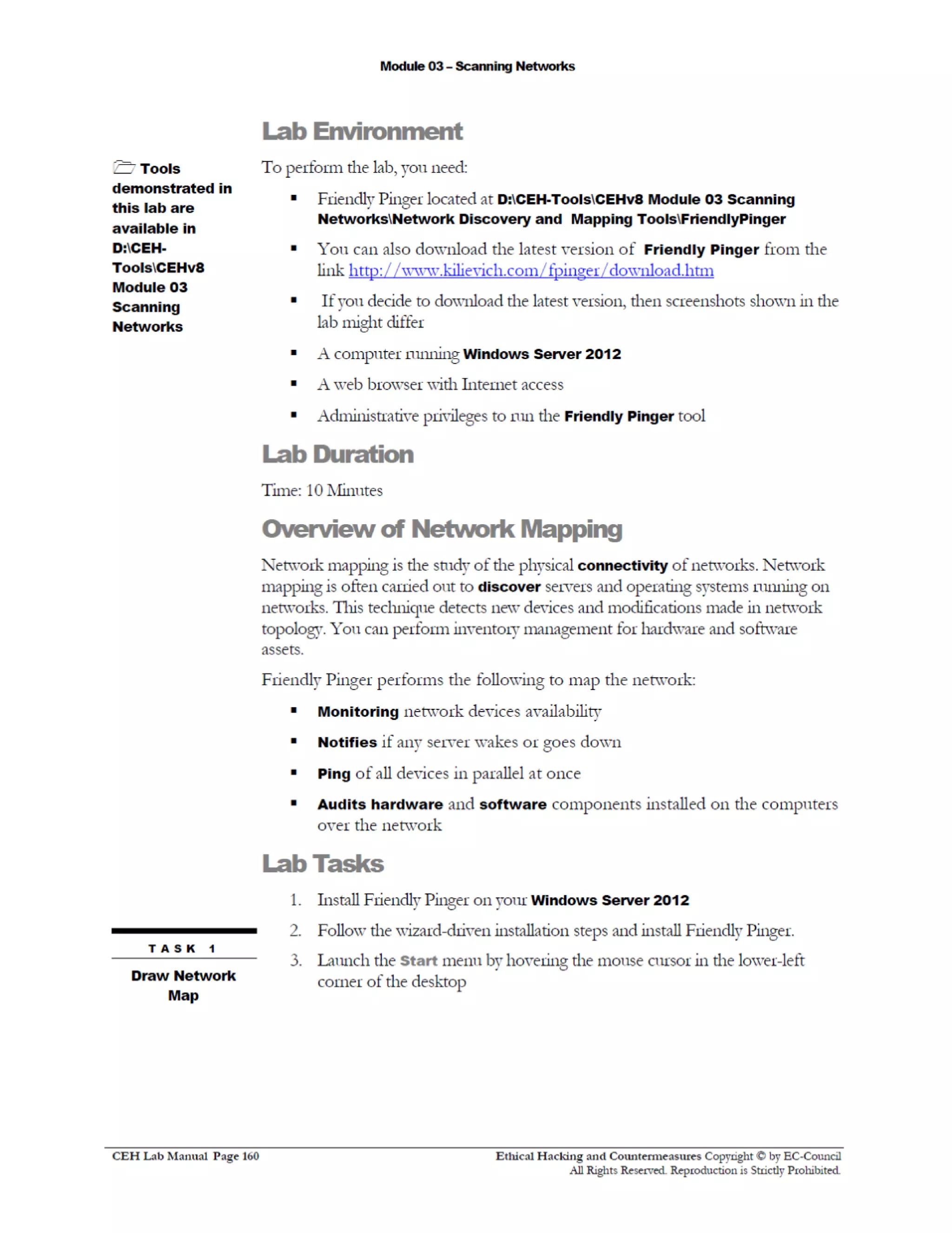 Cehv8 Labs - Module03: Scanning Networks.