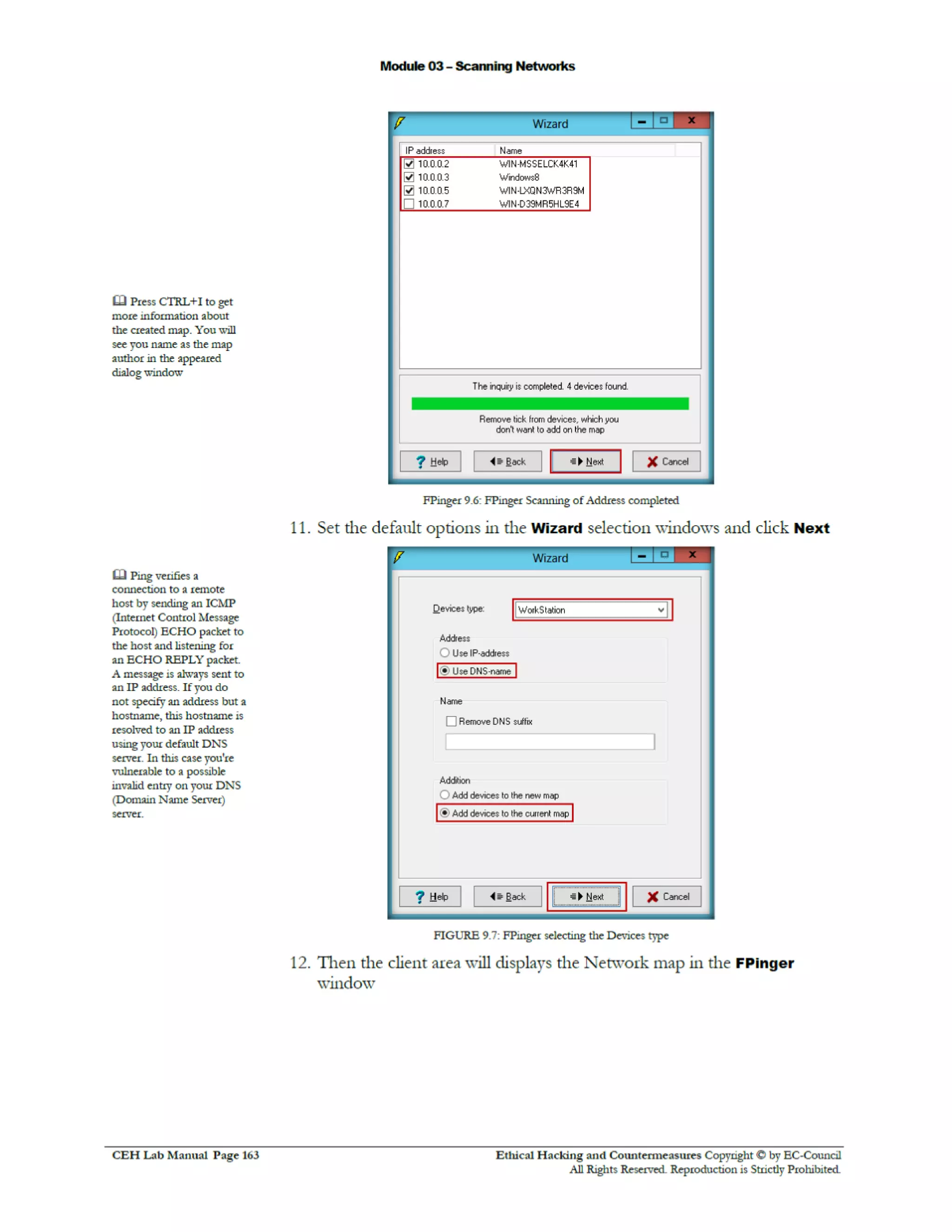 Cehv8 Labs - Module03: Scanning Networks.