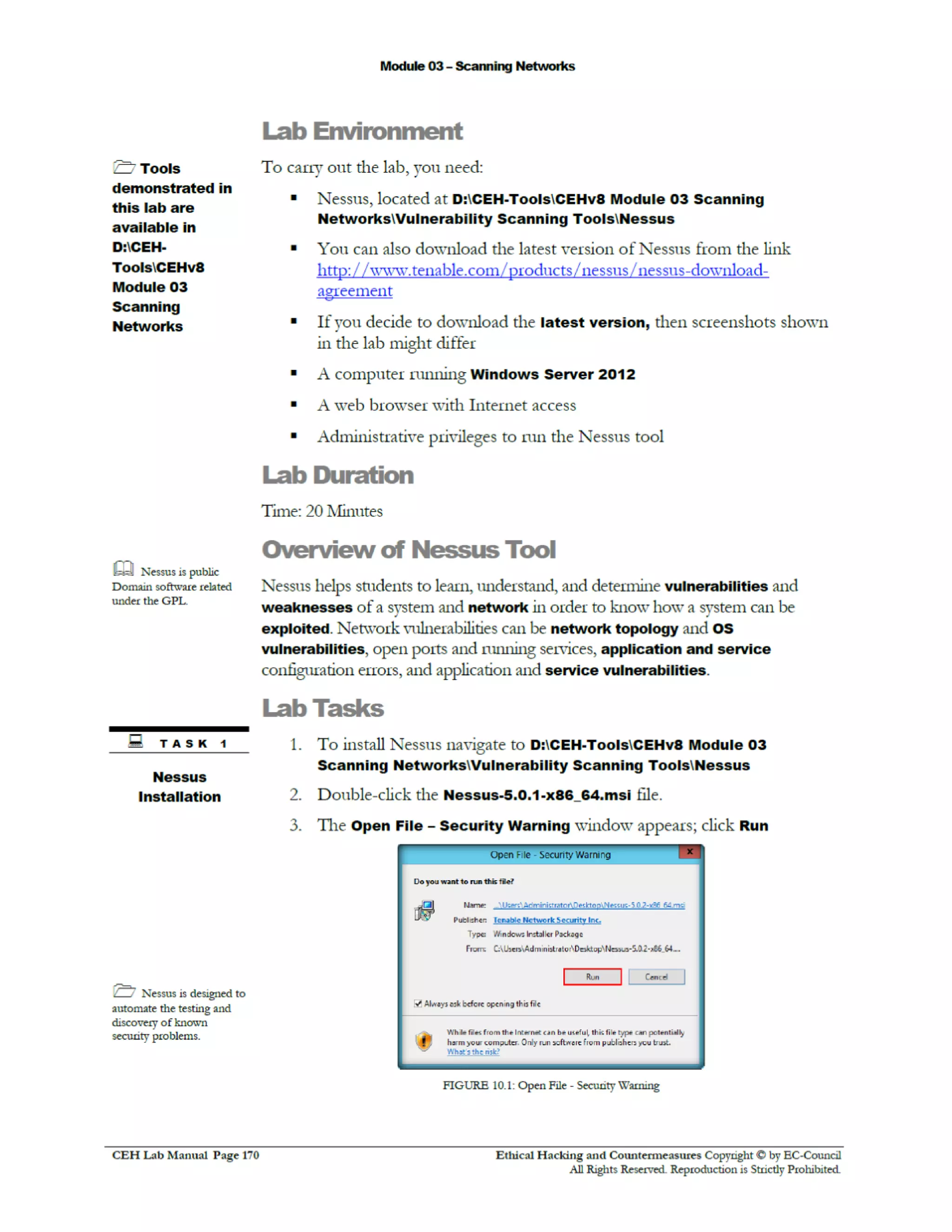 Cehv8 Labs - Module03: Scanning Networks.
