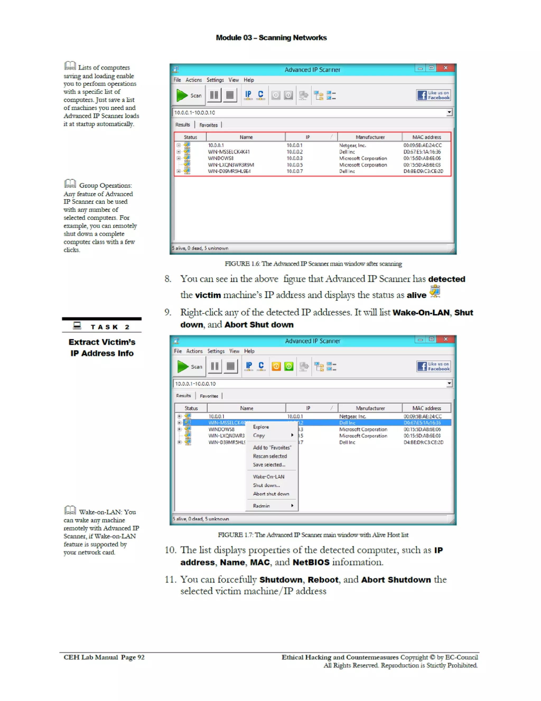Cehv8 Labs - Module03: Scanning Networks.