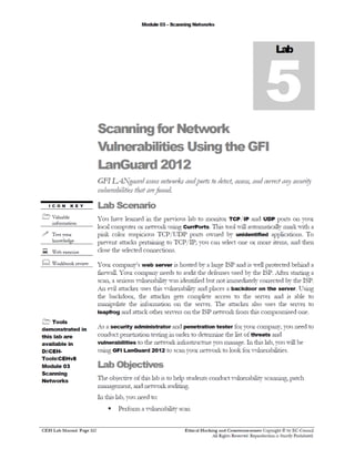 Cehv8 Labs - Module03: Scanning Networks.