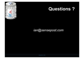 Questions ?
ian@sensepost.com
SensePost - 2010
 