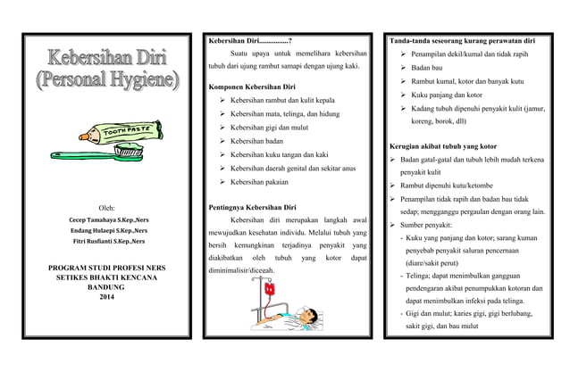 Leaflet personal hygiene | PPT