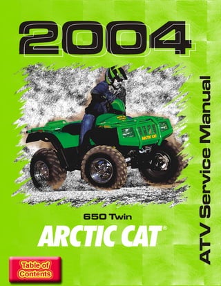 ATVServiceManual
20042004
A ARC C CT TI
®
650 Twin
 