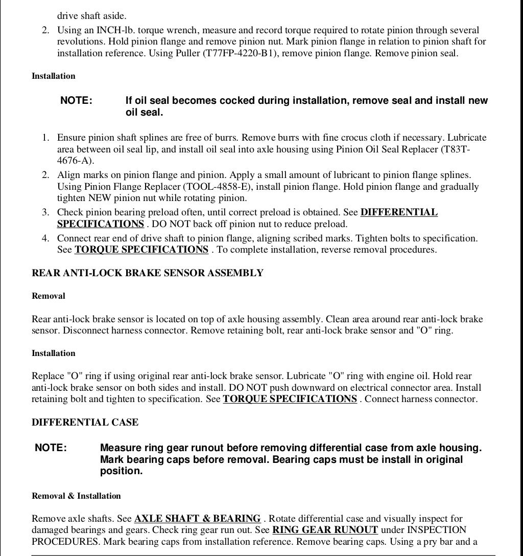 1999 FORD EXPLORER Service Repair Manual