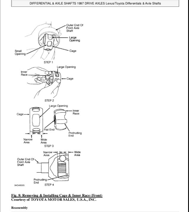 1997 LEXUS LX450 (LX450) Service Repair Manual