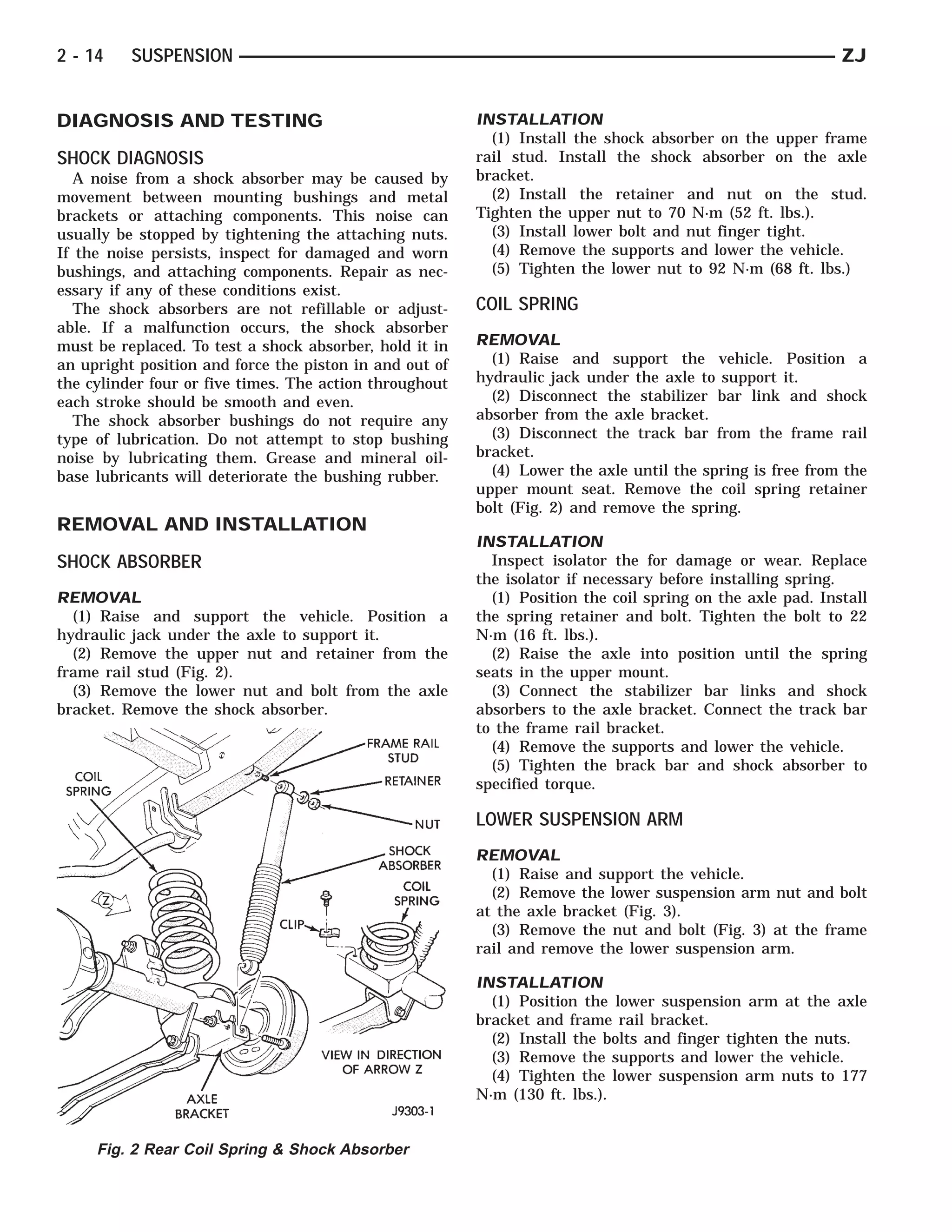 1996 JEEP GRAND CHEROKEE Service Repair Manual | PDF