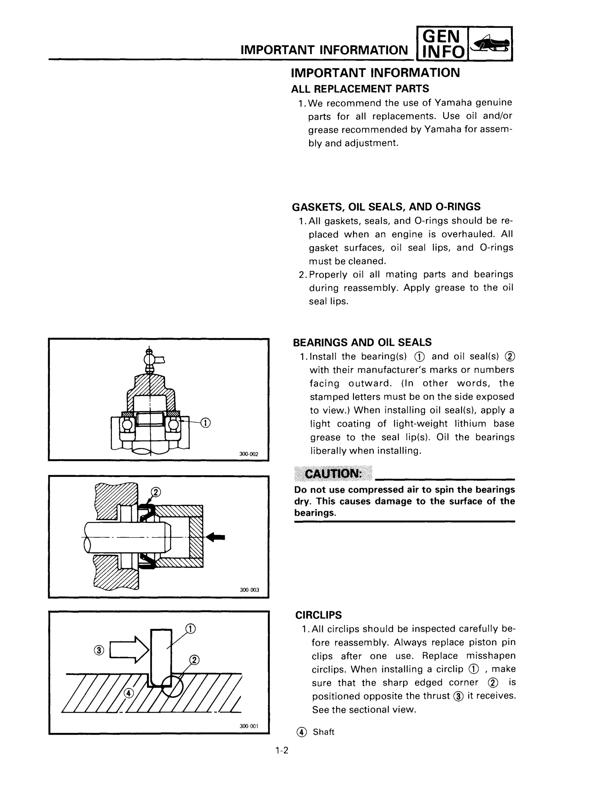 1994 YAMAHA VENTURE VT480 SNOWMOBILE Service Repair Manual | PDF