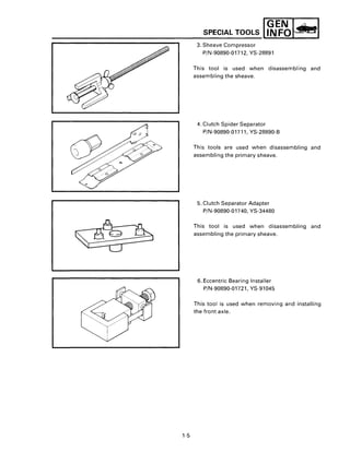 1994 YAMAHA VENTURE VT480 SNOWMOBILE Service Repair Manual | PDF