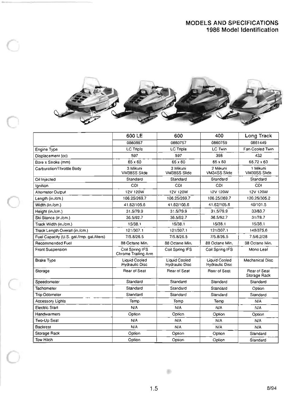 1990 POLARIS Indy Trail SNOWMOBILE Service Repair Manual