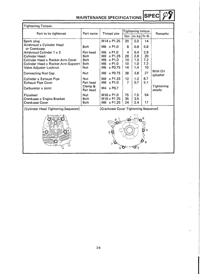 Yamaha G9-AH Golf Cart Service Repair Manual | PDF