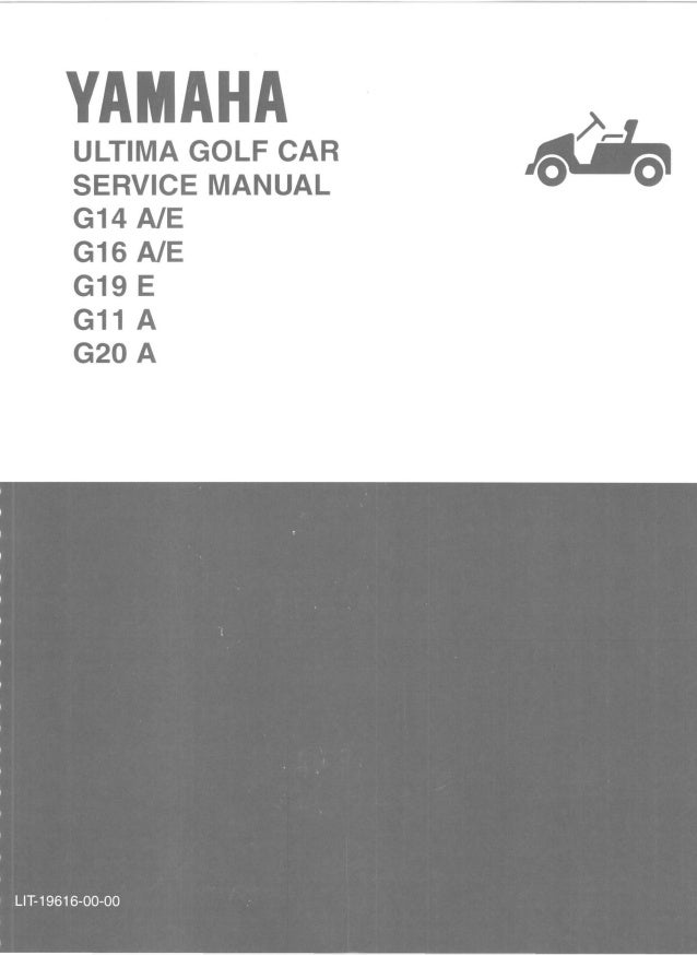 Yamaha G16 Golf Cart Service Repair Manual