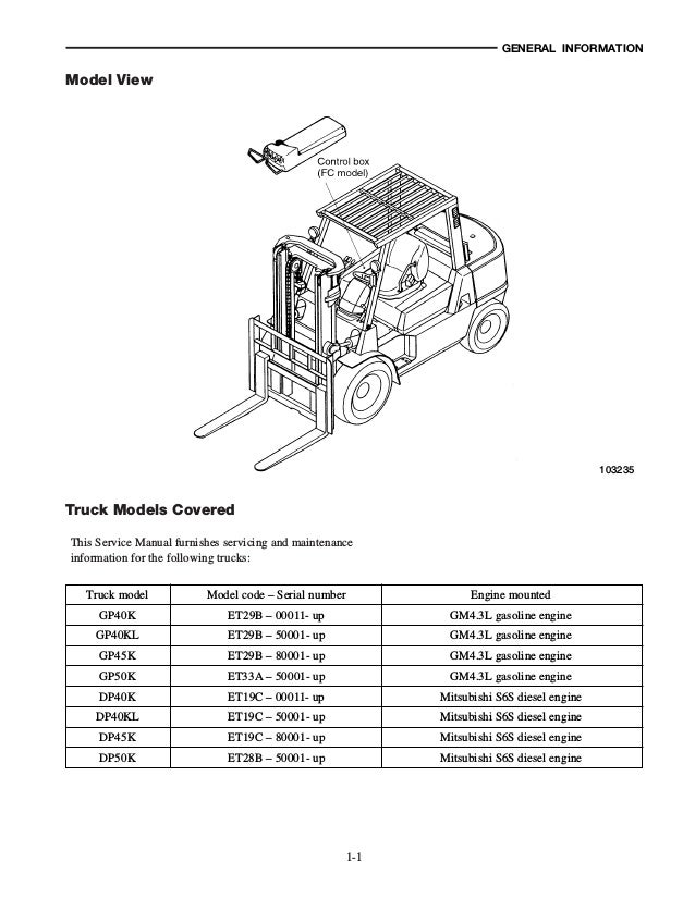 CATERPILLAR CAT GP40KL FORKLIFT LIFT TRUCKS CHASSIS AND MAST Service
