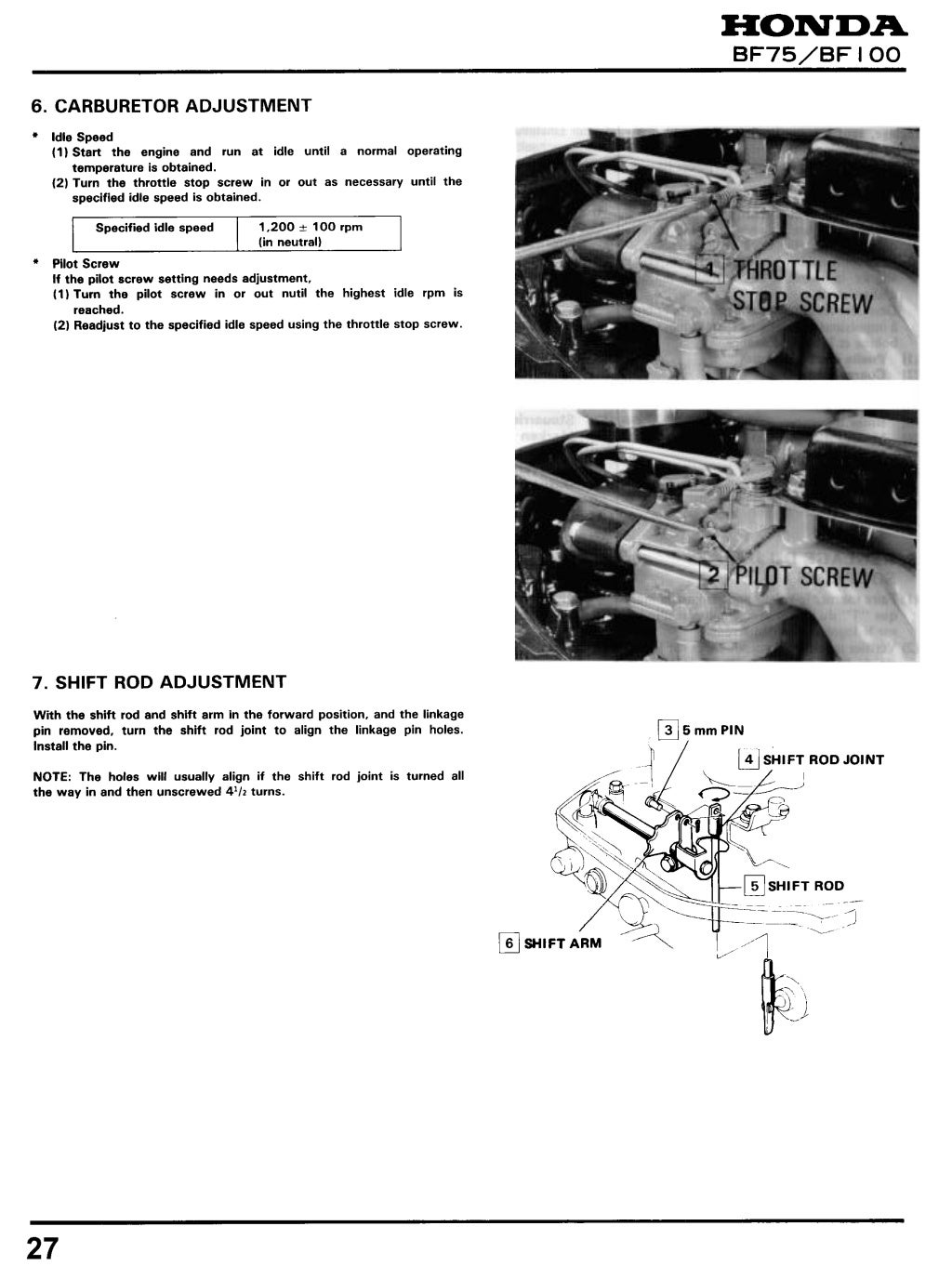 Honda Marine Outboard BF8A Service Repair Manual