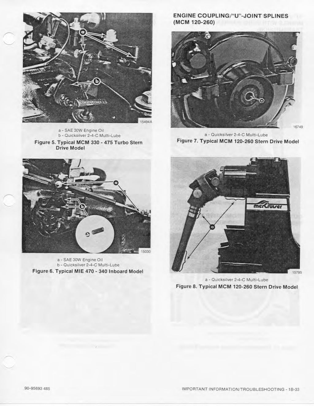 MERCURY MERCRUISER MARINE ENGINE MCM 140 Service Repair Manual SN：491…