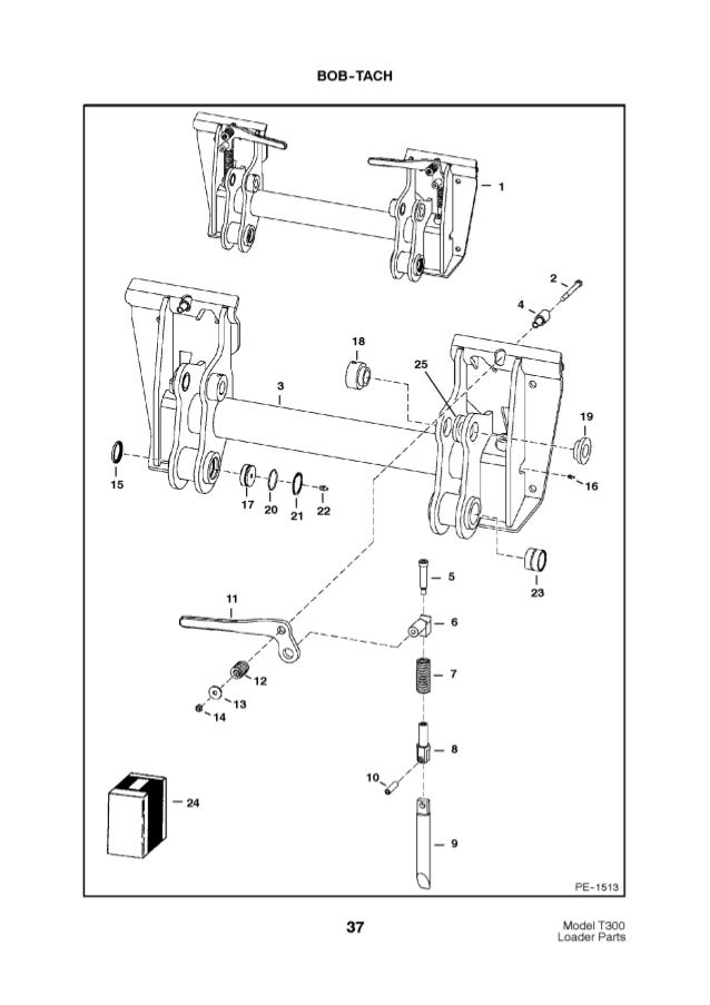 Bobcat T300 Bobtach Parts Diagram