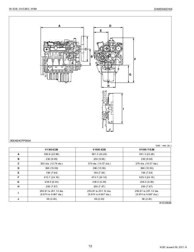 Kubota D905-E2BG Diesel Engine Service Repair Manual