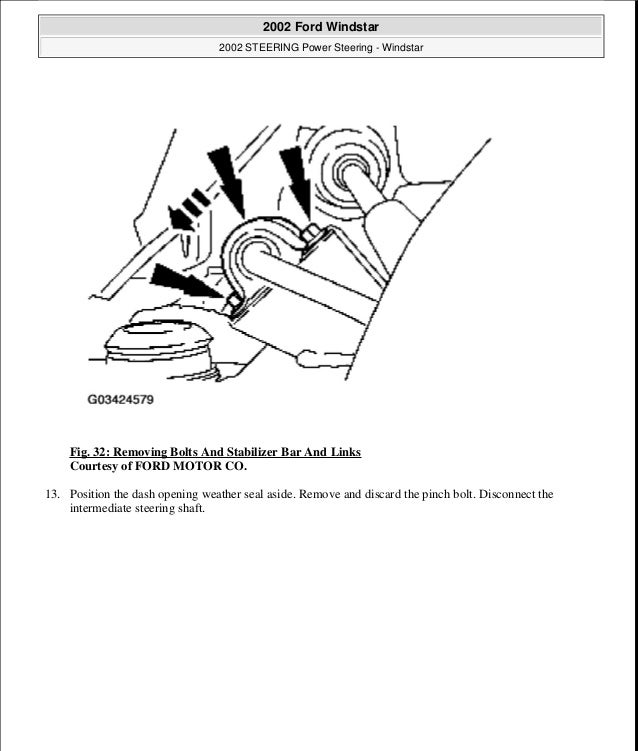 2002 FORD WINDSTAR Service Repair Manual