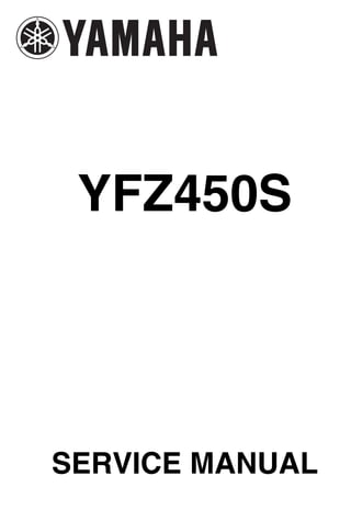 2003 YAMAHA YFZ 450 Service Repair Manual | PDF