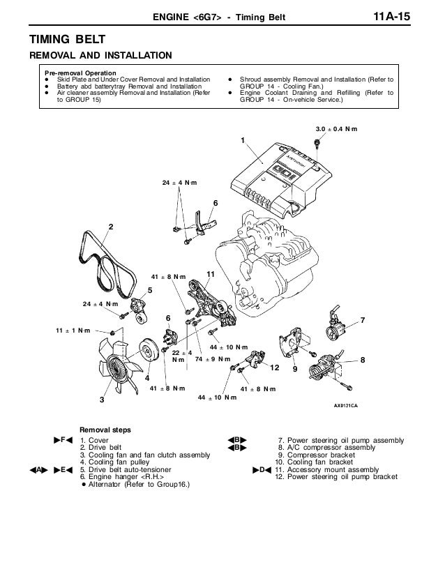 Japanese Mitsubishi Engine Diagram