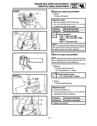 1997-2004 YAMAHA Venture VT700 SNOWMOBILE Service Repair Manual