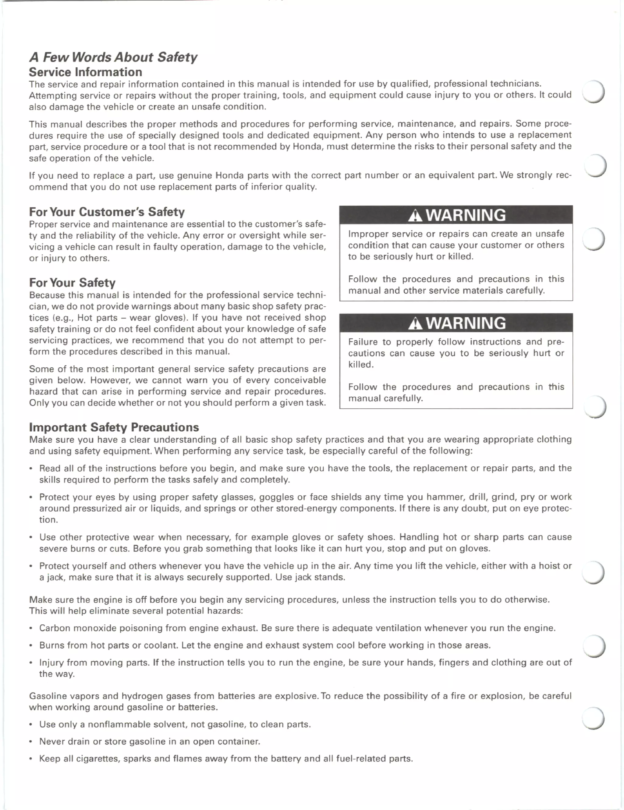 2015 HONDA RUBICON SERVICE MANUAL visual data 7