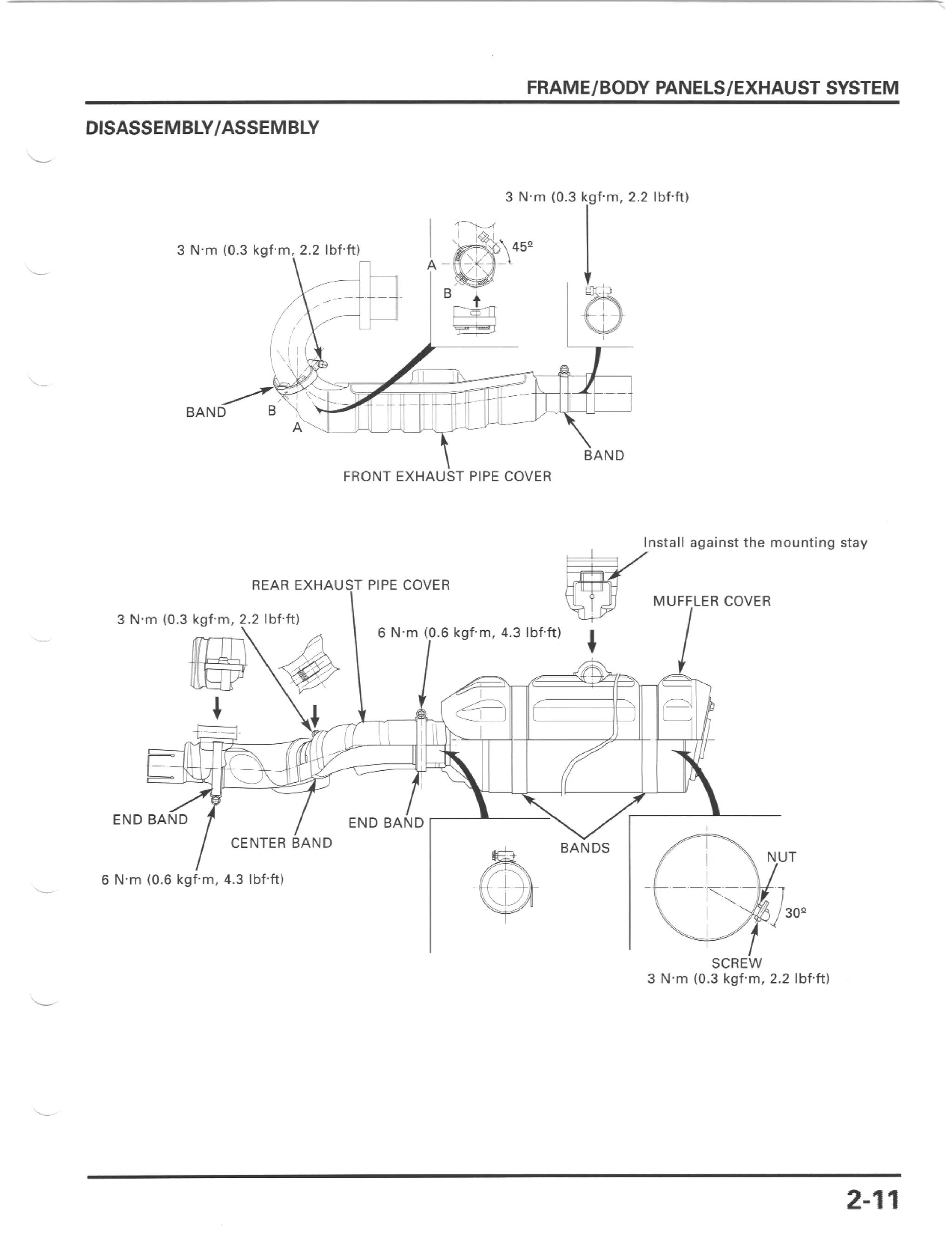 2006 HONDA RUBICON SERVICE MANUAL visual data 5