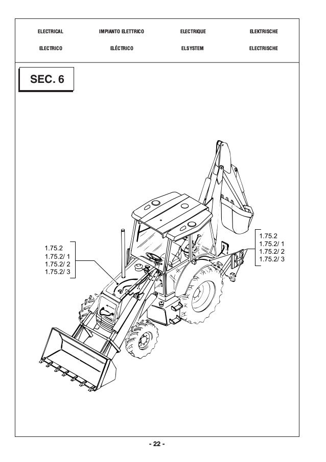 New Holland B115 Backhoe Loader Parts Catalogue Manual