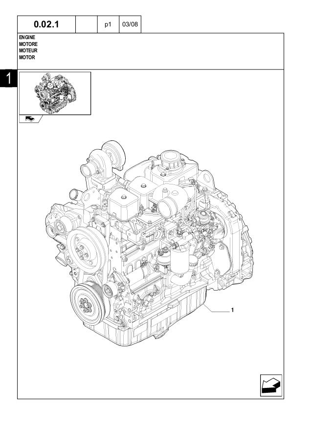 New Holland B95B Backhoe Loader Parts Catalogue Manual