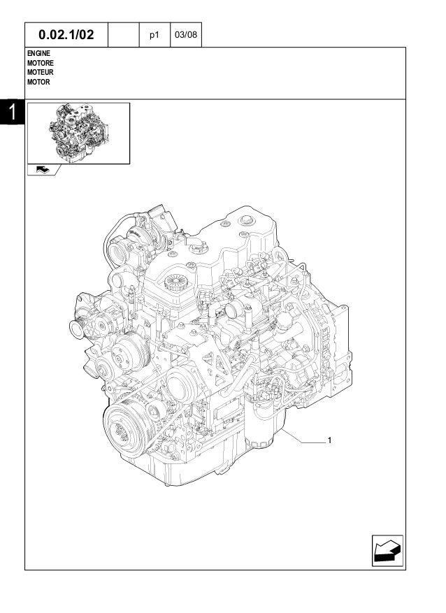 New Holland B95B Backhoe Loader Parts Catalogue Manual
